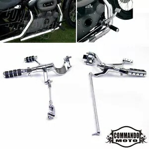ハーレースポーツスター 883 1200 2004-2013 フォワードコントロールキットペグレバーリンケージ用 For Harley Sportster 883 1200 2004-2013 Forward Controls Kit Pegs Levers Linkage 【並行輸入品】
