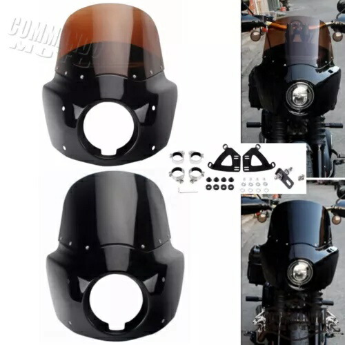 クラブスタイルフロントフェアリングフロントガラスキットハーレーローライダー FXLR 2018-2020 新しい Club Style Front Fairing Windshield Kit For Harley Low Rider FXLR 2018-2020 New 【並行輸入品】
