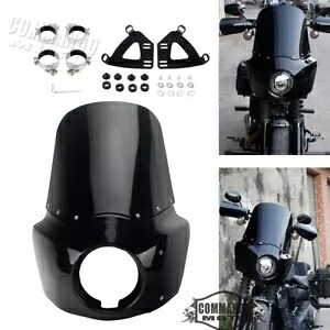 Harley Dyna Low Rider Super Glide Street Bob 用フロントフェアリング & フロントガラスキット Front Fairing & Windshield Kits For Harley Dyna Low Rider Super Glide Street Bob 【並行輸入品】