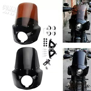 ヘッドライトフェアリングフロントガラスキットハーレーソフテイルFXST FXLRストリートボブ2018-23用 Headlight Fairing Windshield Kit For Harley Softail FXST FXLR Street Bob 2018-23 【並行輸入品】｜カスタムパーツ WORLD倉庫