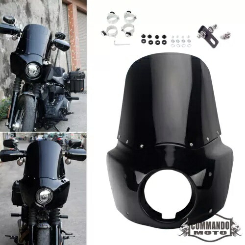 ヘッドライトフェアリングフロントガラスキットハーレーストリートボブFXBBS FXST FXLR 2018-2023用 Headlight Fairing Windshield Kit For Harley Street Bob FXBBS FXST FXLR 2018-2023 【並行輸入品】 56,100円