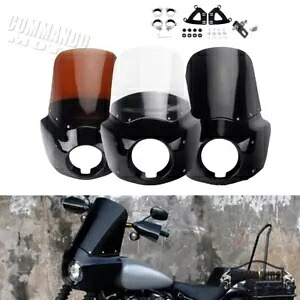 フロントフェアリングフロントガラスキット ハーレーソフテイル ローライダー ストリートボブ 2018-2024用 Front Fairing Windshield Kit For Harley Softail Low Rider Street Bob 2018-2024 【並行輸入品】
