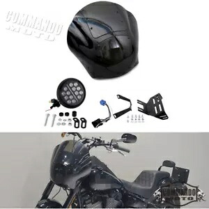 ハーレーローライダー S FXLRS 2020-2023 クォーターフェアリングフロントガラス LED ヘッドライト用 For Harley Low Rider S FXLRS 2020-2023 Quarter Fairing Windshield LED Headlight 【並行輸入品】