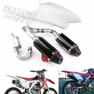 ホンダ CRF230F CRF150F 2003-2016 ダートバイクデュアル排気管完全なシステム For Honda CRF230F CRF150F 2003-2016 Dirt Bike Dual Exhaust Pipe Complete System 【並行輸入品】|カスタムパーツ WORLD倉庫