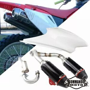 デュアルパイプ完全なマフラー排気システムホンダ CRF150F CRF230F 2003-2016 Dual Pipe Complete Muffler Exhaust System For Honda CRF150F CRF230F 2003-2016 【並行輸入品】