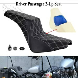 オートバイ 2 アップゲルシートハーレーソフテイル FLSL ストリートボブ FXBB FXBBS 2018-2024 Motorcycle 2-Up Gel Seat For Harley Softail FLSL Street Bob FXBB FXBBS 2018-2024 【並行輸入品】