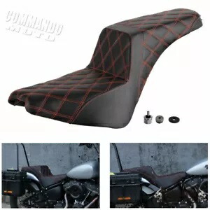 オートバイ 2 アップゲルパッドシートハーレーソフテイルストリートボブ FXBB FXBBS 2018-2024 Motorcycle 2-Up Gel Pad Seat For Harley Softail Street Bob FXBB FXBBS 2018-2024 【並行輸入品】