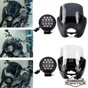 ハーレーローライダー S FXLRS 114 117 2020-2023 フェアリングフロントガラスヘッドライトキット For Harley Low Rider S FXLRS 114 117 2020-2023 Fairing Windshield Headlight Kit 【並行輸入品】｜カスタムパーツ WORLD倉庫