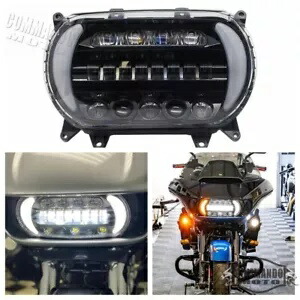 ハーレーロードグライド 2015-2023 オートバイ LED ヘッドライト & ターンシグナルライト DRL For Harley Road Glide 2015-2023 Motorcycle LED Headlight & Turn Signal Light DRL 【並行輸入品】|カスタムパーツ WORLD倉庫