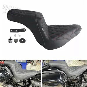 ハーレーローライダー S FXLRS FXLRST FLSB 2018-2024 快適なゲルパッドシートレッド For Harley Low Rider S FXLRS FXLRST FLSB 2018-2024 Comfortable Gel Pad Seat Red 【並行輸入品】