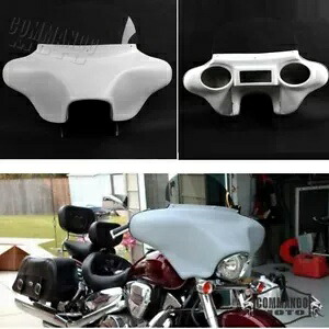 ハーレーロードキング 1994-2022 バットウィングフェアリングフロントガラス用 6x9 スピーカーカットアウト付き For Harley Road King 1994-2022 Batwing Fairing Windshield w/ 6x9 Speaker Cut out 【並行輸入品】