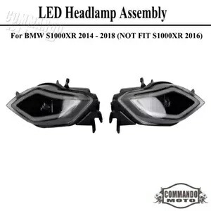 BMW S1000XR 2014-2019 オートバイ LED ヘッドライトアセンブリ w/DRL ドット明るい For BMW S1000XR 2014-2019 Motorcycle LED Headlight Assembly w/ DRL DOT Brighter 【並行輸入品】