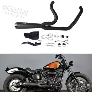 2018-2024 ハーレーストリートボブ FXBB FXBBS ローライダー S 2-into-1 排気マフラー用 For 2018-2024 Harley Street Bob FXBB FXBBS Low Rider S 2-into-1 Exhaust Muffler 【並行輸入品】