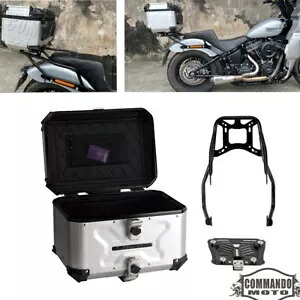 アルミリアトランクトップケースキット ハーレーストリートボブ FXBB FXBBS 114 2018-2023用 Aluminum Rear Trunk Top Case Kit For Harley Street Bob FXBB FXBBS 114 2018-2023 【並行輸入品】