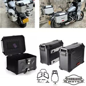 アルミサドルバッグケース & マウントキット ハーレーストリートボブ FXBB FXBBS 2018-2024用 Aluminum Saddlebag Case & Mount Kit For Harley Street Bob FXBB FXBBS 2018-2024 【並行輸入品】