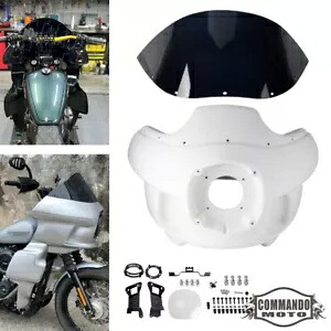 フロントフェアリング & マウントキット ハーレー ローライダー ファットボーイ ストリート ボブ 2018-23 カスタム用 Front Fairing & Mount Kit For Harley Low Rider Fat Boy Street Bob 2018-23 Custom 【並行輸入品】