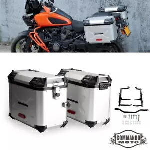 アルミサイドケース マウント付き ハーレーパンアメリカ 1250 RA1250 RA1250S 2021-24用 Aluminum Side Cases w/ Mounts For Harley Pan America 1250 RA1250 RA1250S 2021-24 【並行輸入品】