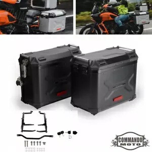 ペアサイドケース + ハーレーパンアメリカ 1250 RA1250 S 2021-2024 用取り付けシステム Pair Side Case + Mounting System For Harley Pan America 1250 RA1250 S 2021-2024 【並行輸入品】