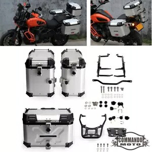 サドルバッグ トランクケースセット ハーレー パン アメリカ RA1250 スペシャル RA1250S 2021-2024用 Saddlebag Trunk Case Set For Harley Pan America RA1250 Special RA1250S 2021-2024 【並行輸入品】