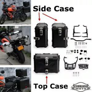 サドルバッグ トランクケース ホルダー付き ハーレーパンアメリカ RA1250 RA1250S 2021-2024用 Saddlebag Trunk Case w/ Holder For Harley Pan America RA1250 RA1250S 2021-2024 【並行輸入品】