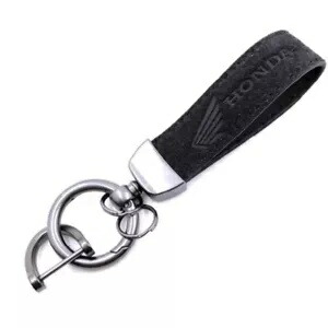 スエードレザー車オートバイキーホルダーキーチェーンキーリングアクセサリーホンダ用 Suede Leather Car Motorcycle Keychain Key Chain Key Ring Accessories for Honda 【並行輸入品】