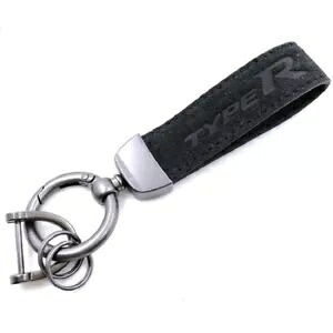 ソフトスエードレザー車のキーホルダーキーチェーンキーリングアクセサリーホンダタイプ R Soft Suede Leather Car Keychain Key Chain Key Ring Accessories for Honda TYPE R 【並行輸入品】