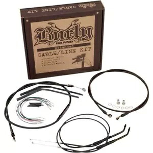 Burly ブランド ケーブルおよびブレーキ ライン キット 12 インチ エイプ ハンガー用 - - B30-1033 Burly Brand Cable and Brake Line Kit for 12\
