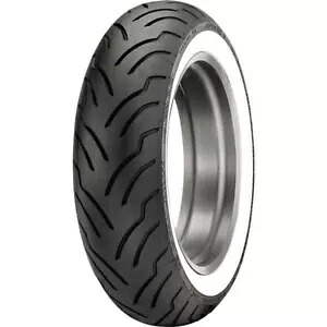 180/65B-16 ダンロップ アメリカンエリート ワイド ホワイトウォール リアタイヤ 180/65B-16 Dunlop American Elite Wide White Wall Rear Tire 【並行輸入品】