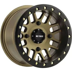 Method Race ホイール 406 ビードロック ホイール-ブロンズ-14x8、4/156、4+4-MR40648046944B Method Race Wheels 406 Beadlock Wheel-Bronze-14x8, 4/156, 4+4-MR40648046944B 【並行輸入品】