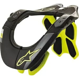 Alpinestars BNS Tech-2 ネック ブレース - ブラック/フロー イエロー、全サイズ Alpinestars BNS Tech-2 Neck Brace - Black/Flo Yellow, All Sizes 【並行輸入品】