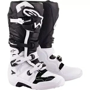 Alpinestars Tech 7 ブーツ、ホワイト/ブラック - 全サイズ Alpinestars Tech 7 Boots, White/Black - All Sizes 【並行輸入品】
