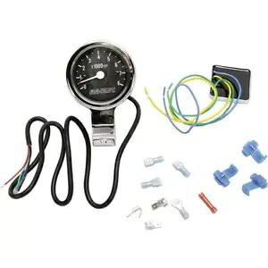 Baron Customs 1 インチ バー用 3 インチ ブレット タコメーター Baron Customs 3 in. Bullet Tachometer for 1 in. Bars 【並行輸入品】
