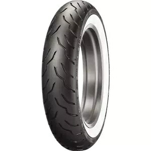 130/90B-16 ダンロップ アメリカンエリート ワイド ホワイトウォール フロント タイヤ 130/90B-16 Dunlop American Elite Wide White Wall Front Tire 【並行輸入品】