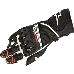 アルパインスターズ GP プラス R V2 レザー グローブ、ブラック/ホワイト Alpinestars GP Plus R V2 Leather Gloves, Black/White 【並行輸入品】｜カスタムパーツ WORLD倉庫
