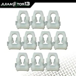 10 ボディサイドフェンダードアボックスベルト成形トリムクリップ 1977-1990 ダッジラムに適合 10 Body Side Fender Door Box Belt Molding Trim Clips Fit For 1977-1990 Dodge Ram 【並行輸入品】