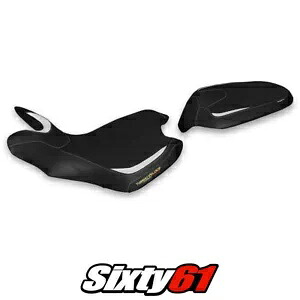 MV Agusta Turismo Veloce 2021 2022 2023 2024 シートカバー Tappezzeria ホワイト ブラック MV Agusta Turismo Veloce 2021 2022 2023 2024 Seat Cover Tappezzeria White Black 【並行輸入品】｜カスタムパーツ WORLD倉庫