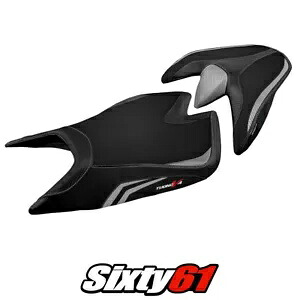 Aprilia Tuono V4 2021 2022 2023 2024 シートカバー Tappezzeria シルバー ブラック Aprilia Tuono V4 2021 2022 2023 2024 Seat Cover Tappezzeria Silver Black 【並行輸入品】