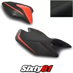 Aprilia Tuono RS 660 シートカバー 2021 2022 2023 ブラック レッド Luimoto テックグリップ スエード Aprilia Tuono RS 660 Seat Covers 2021 2022 2023 Black Red Luimoto Tec-Grip Suede 【並行輸入品】｜カスタムパーツ WORLD倉庫