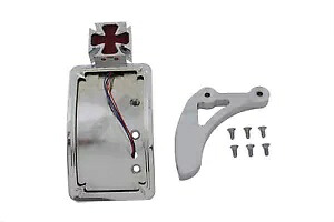 ハーレーダビッドソン用クロームカーブマルタスタイルテールランプキット by V-Twin Chrome Curved Maltese Style Tail Lamp Kit for Harley Davidson by V-Twin 【並行輸入品】