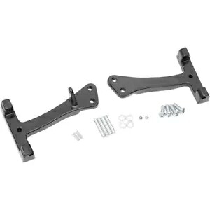 Drag Specialtys パッセンジャーフロアボードマウントキット 2006-2016 ハーレー ダイナ ブラック Drag Specialties Passenger Floorboard Mount Kits 2006-2016 Harley Dyna Black 【並行輸入品】