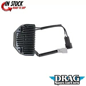 Drag Specialty 2112-0799 ブラック ソリッドステート レギュレーター 04-05 ダイナ用 Drag Specialties 2112-0799 Black Solid-State Regulator for 04-05 Dyna 【並行輸入品】
