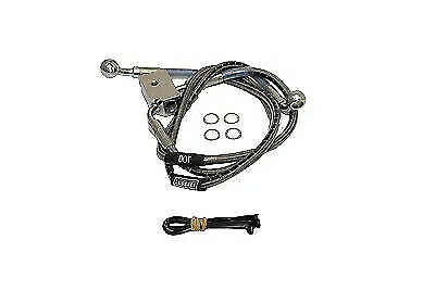 ステンレススチール リア ブレーキ ホース 20 および 19-1/2 ハーレーダビッドソン用 V-Twin Stainless Steel Rear Brake Hoses 20 and 19-1/2 for Harley Davidson by V-Twin 【並行輸入品】