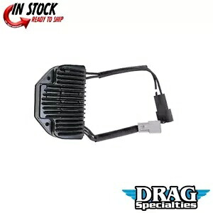 Drag Specialty 2112-0799 ブラック ソリッドステート レギュレーター 04-05 ダイナ用 Drag Specialties 2112-0799 Black Solid-State Regulator for 04-05 Dyna 【並行輸入品】