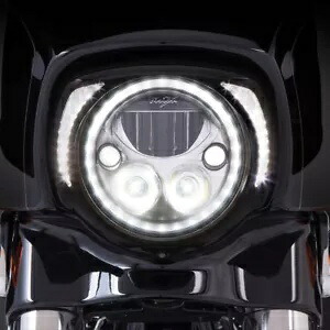CIRO LED ファング ヘッドライト ベゼル ランニング ライト付き ブラック 45201 CIRO LED Fang Headlight Bezel w/ Running Lights Black 45201 【並行輸入品】