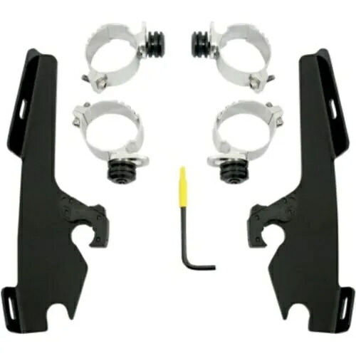 メンフィス シェード ファッツ/スリム フロントガラス取り付けキット ハーレー ブレイクアウト & ワイド グライド Memphis Shades Fats/Slim Windshield Mounting Kit Harley Breakout & Wide Glide 【並行輸入品】