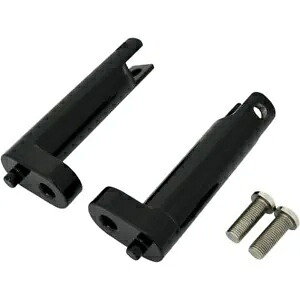 Drag Specialty パッセンジャー フットペグ マウント 1993-2017 ハーレー ツーリング ブラック Drag Specialties Passenger Foot Peg Mounts 1993-2017 Harley Touring Black 【並行輸入品】