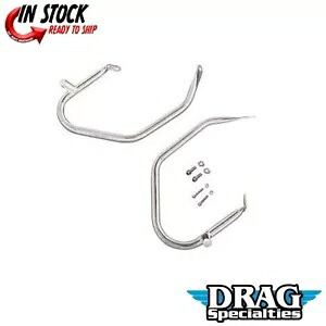 Drag Specialty 0505-1565 クローム ロープロファイル サドルバッグ ガード 09-13 FLHT/FLHR Drag Specialties 0505-1565 Chrome Low-Profile Saddlebag Guards 09-13 FLHT/FLHR 【並行輸入品】