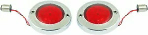 カスタム ダイナミクス ProBEAM LED クローム/レッド ウインカー フラット スタイル 2020-1694 Custom Dynamics ProBEAM LED Chrome/Red Turn Signal Flat Style 2020-1694 【並行輸入品】