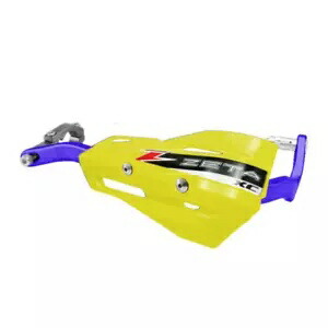 ドロップ ハンドガード ハンドルバー アーマー / XC プロテクター キット - 7/8 インチ イエロー / ブルー ゼータ Drop Handguard Handlebar Armor / XC Protector Kit - 7/8