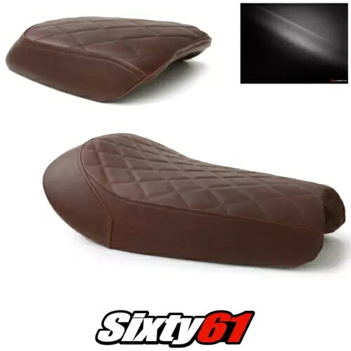 トライアンフ スクランブラー シートカバー 2017-2019 2020 ヴィンテージ ダークブラウン Luimoto レザー Triumph Scrambler Seat Covers 2017-2019 2020 Vintage Dark Brown Luimoto Leather 【並行輸入品】|カスタムパーツ WORLD倉庫